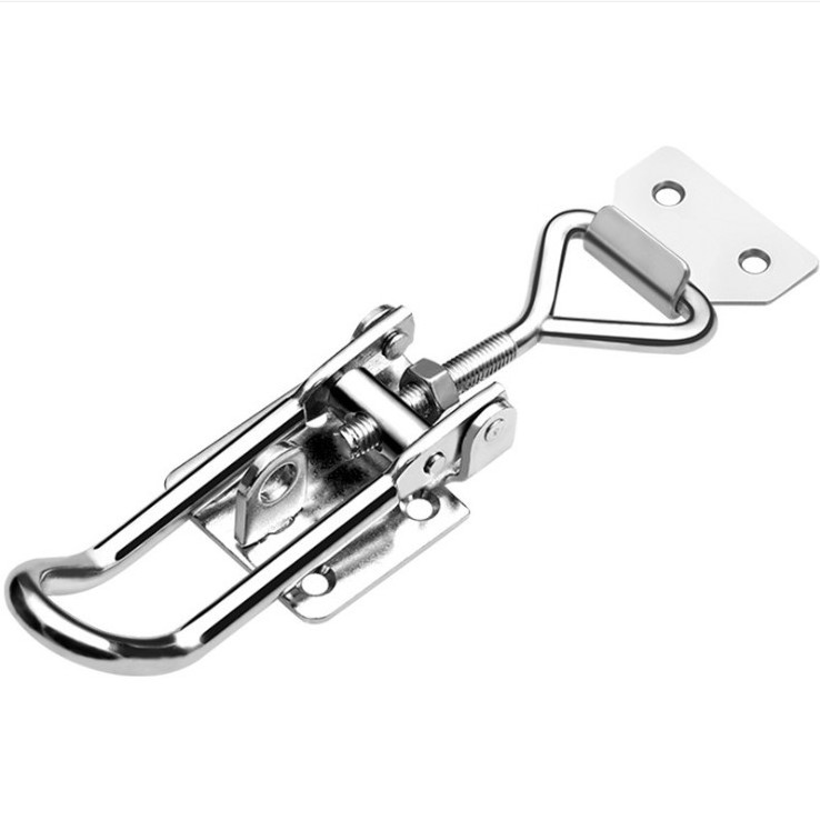 New ZINC PLATED Metal Cabinet Iron Draw Latch Mini Tool Box Toggl Galvanized Briefcase Handbag Metal Spring Loaded Toggle Latch