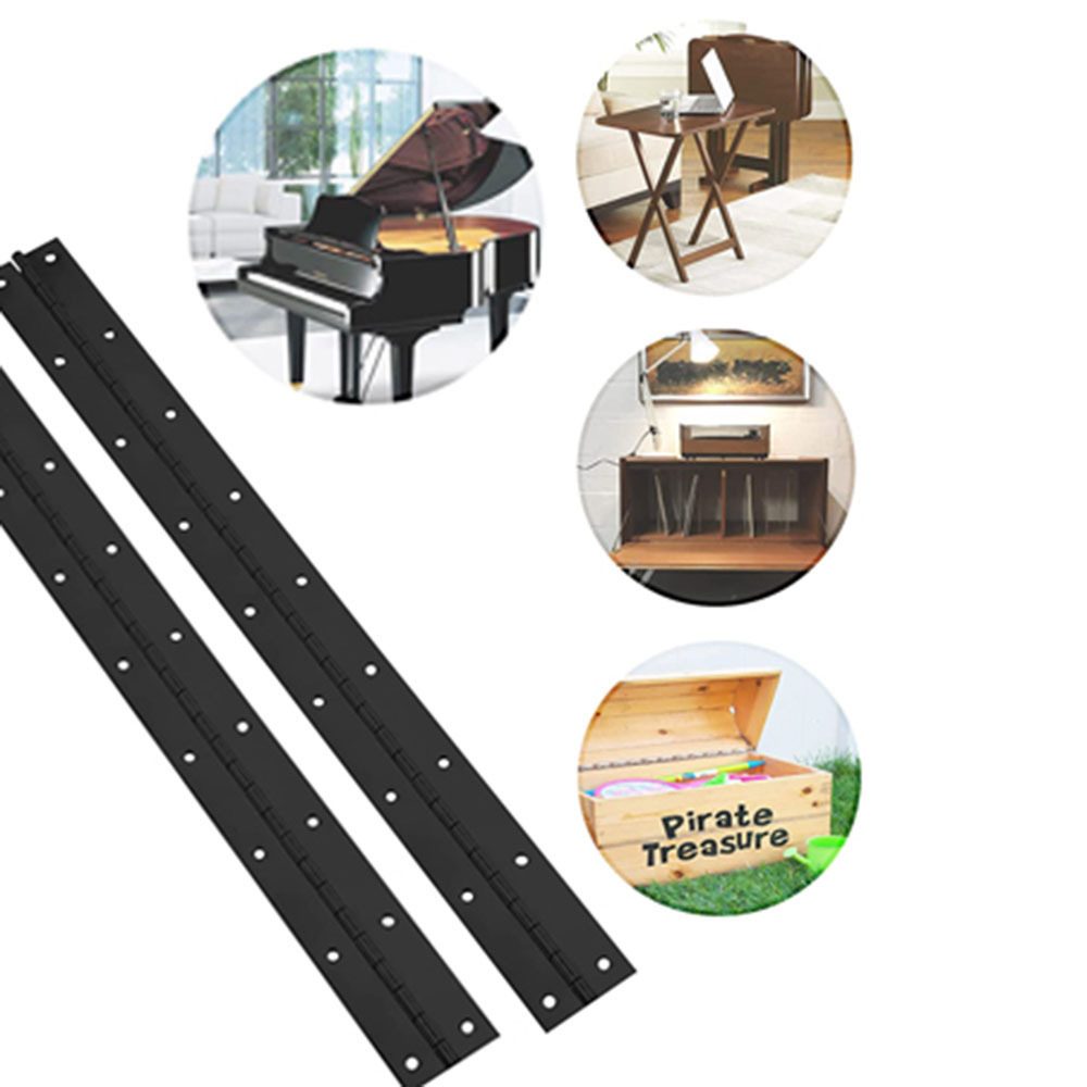 HM1407 6Inch Black Continuous & Piano Hinge SUS304 Boat Hinges Folding Cabinet Door Butt Hinge