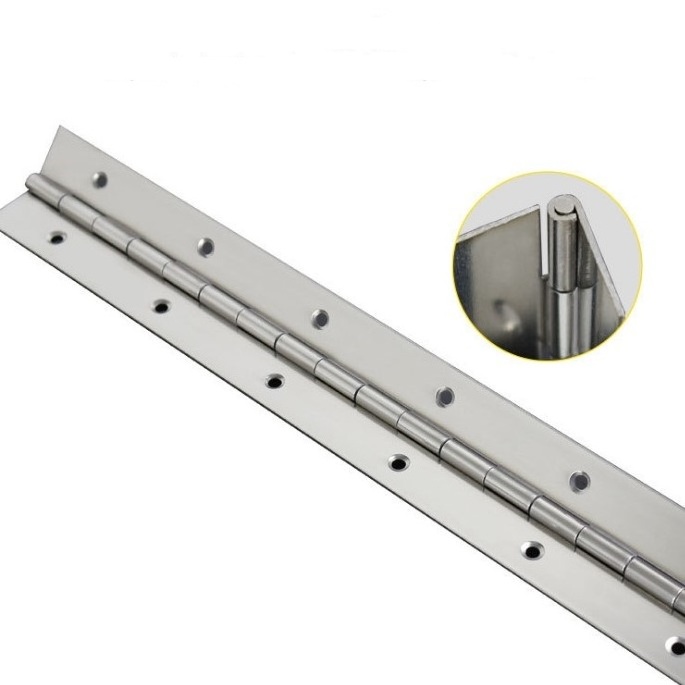 HM1401 Factory Directly Stainless Steel 201/304/316 Continuous Long and Small Folding 180 degree Metal Piano Hinge Hardware