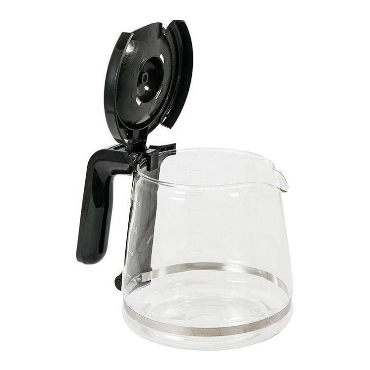 Factory hot sale 12 cups drip coffee maker pot replacement for Mr. Coffee food grade borosilicate glass hand glass coffee pot