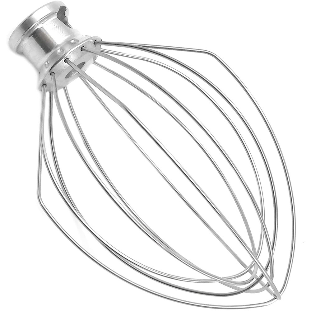 K5AWW Stainless coated beater Tool Fits KitchenAid Lift-Bowl Stand Mixer 6-Wire Whip Attachment fits for Egg Heavy,Cream Beater