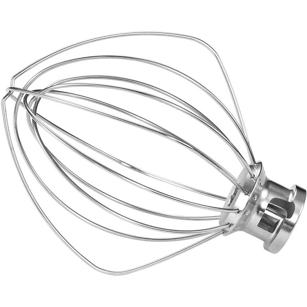 K45WW  100% Stainless Steel 6 Wire Whip Attachment Fits 4.5qt Kitchen-Aid Tilt Head Stand Mixer