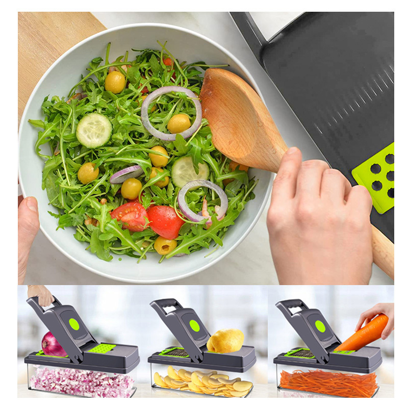 Kitchen tool 15 in 1 multifunctional slicer manual mandoline food Vegetable Chopper Cutter Onion cutter