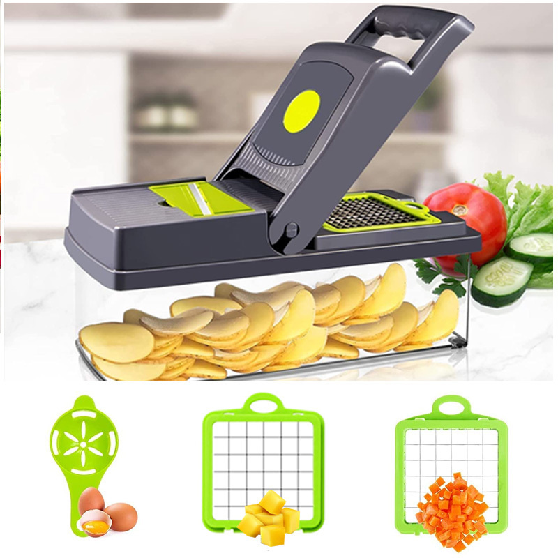 Kitchen tool 15 in 1 multifunctional slicer manual mandoline food Vegetable Chopper Cutter Onion cutter