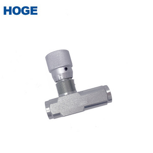 STU-1/4 NPT carbon steel high pressure  hydraulic flow restrictor ball valve 1/4" with check valve