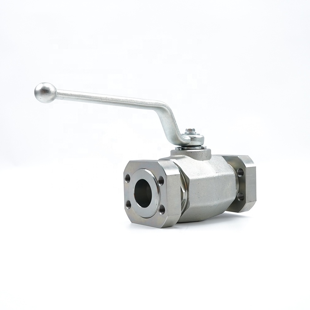 stainless steel high pressure MKH- SAE420 flange hydraulic ball valve 1 1/4 -2 1/2 in low temperature