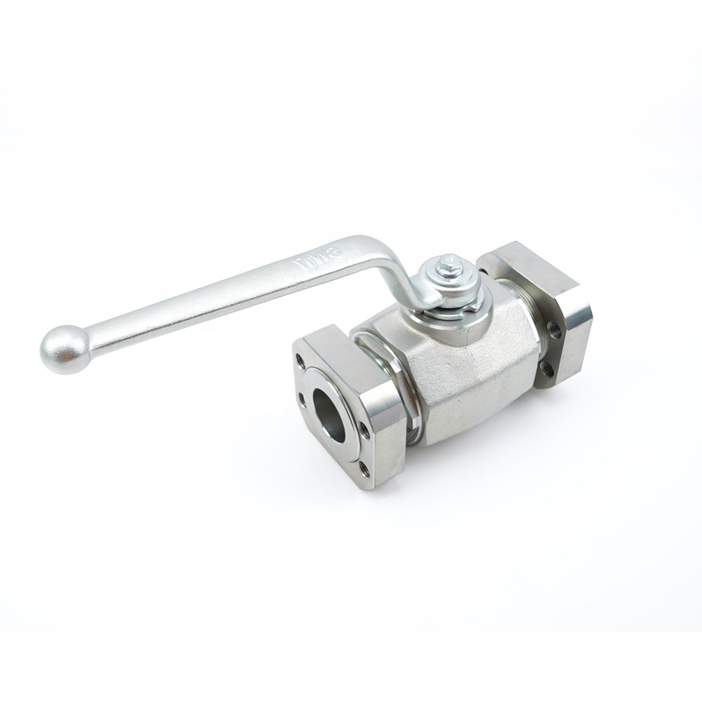 stainless steel high pressure MKH- SAE420 flange hydraulic ball valve 1 1/4 -2 1/2 in low temperature