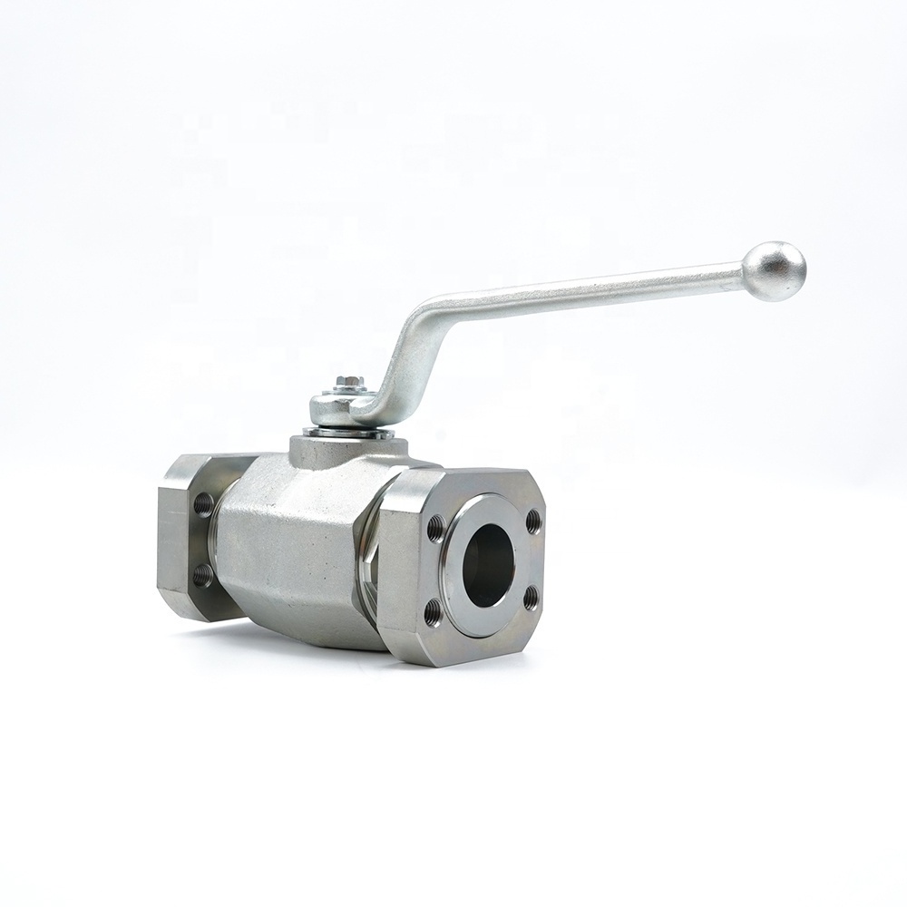 stainless steel high pressure MKH- SAE420 flange hydraulic ball valve 1 1/4 -2 1/2 in low temperature