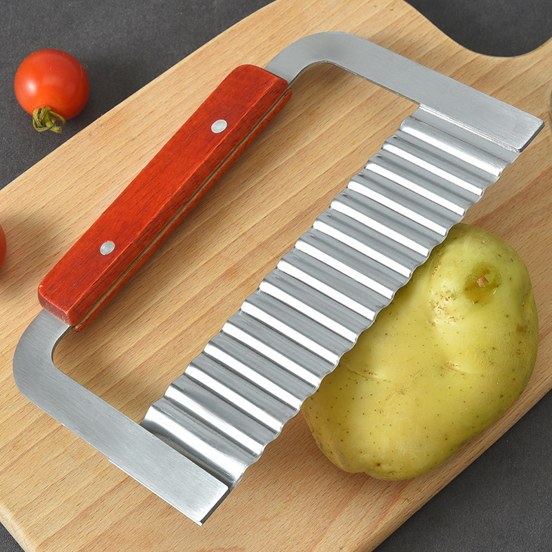 Wholesale Wavy Garnish Potato Vegetable Cutting Tool French Fry Slicer Crinkle Cutter