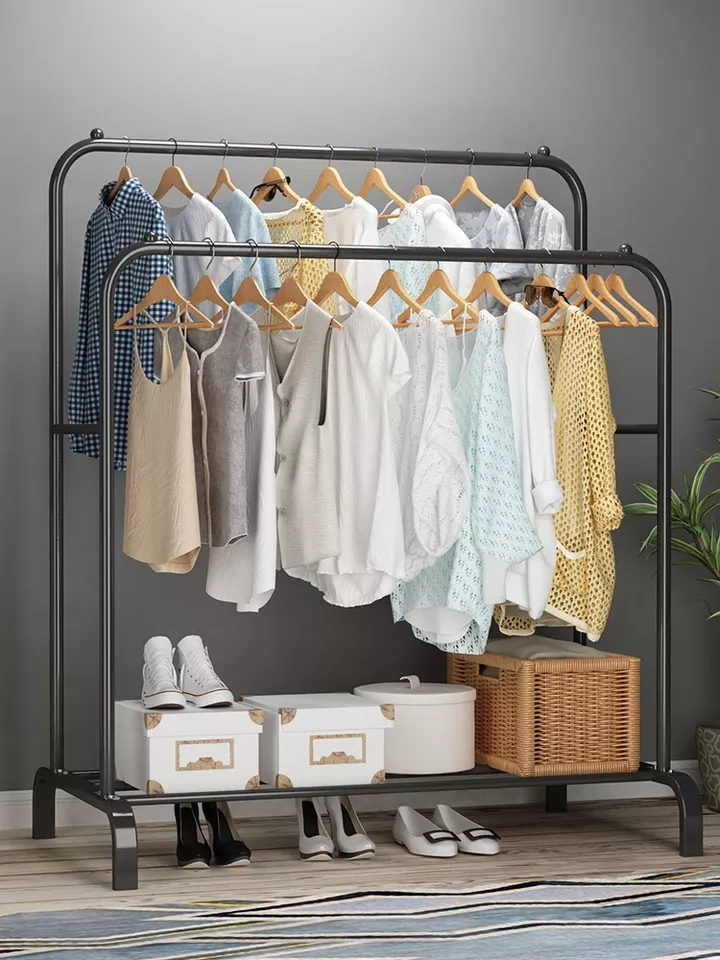 Sturdy And Durable Clothes Organizer And Holder Metal Stand Clothes Hanging Rack