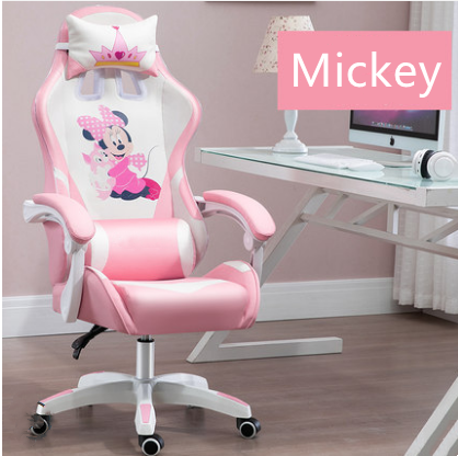 Custom Pink Gear Recliner High Back Racing Gaming Chair with Footrest