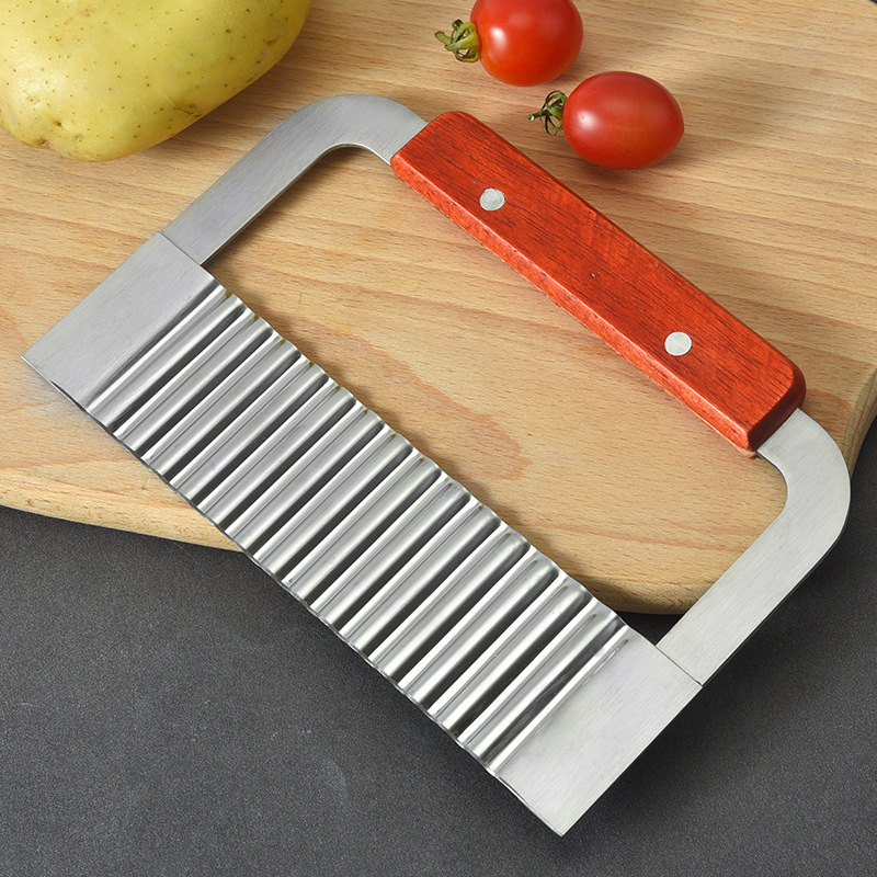 Wholesale Wavy Garnish Potato Vegetable Cutting Tool French Fry Slicer Crinkle Cutter