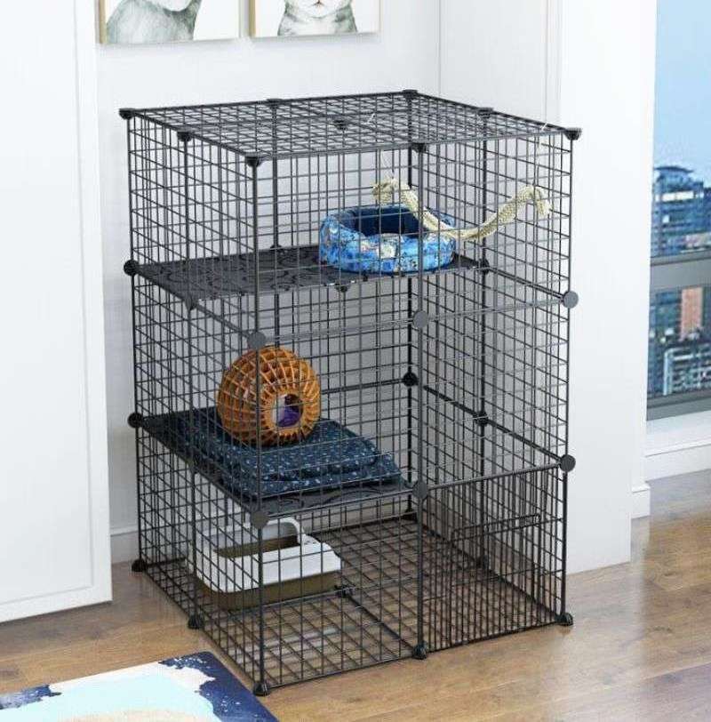 Best Seller Free Assemble Splicing Diy Metal Wire Storage Cubes Modular Shelving Grids Diy Closet Organization