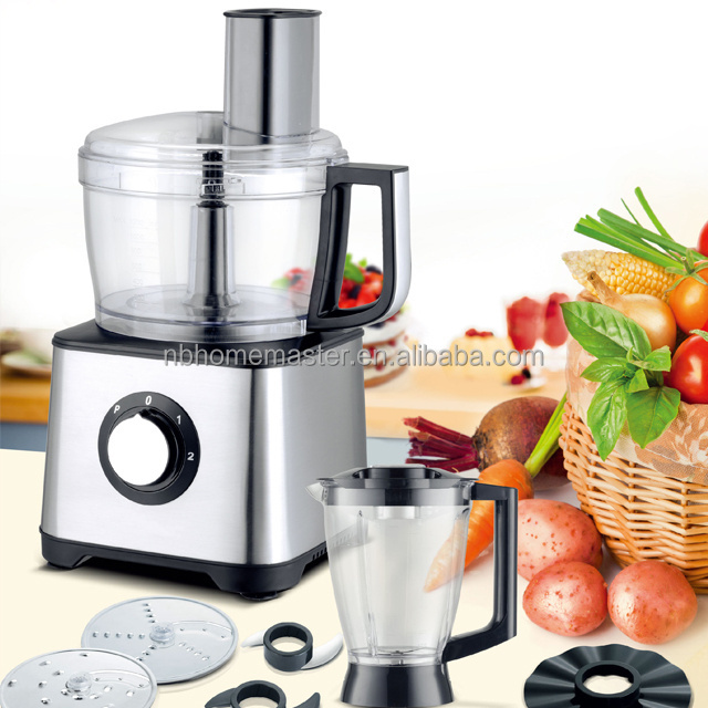 2019 New design 10 in 1 Stainless steel housing multi-functional Food Processor