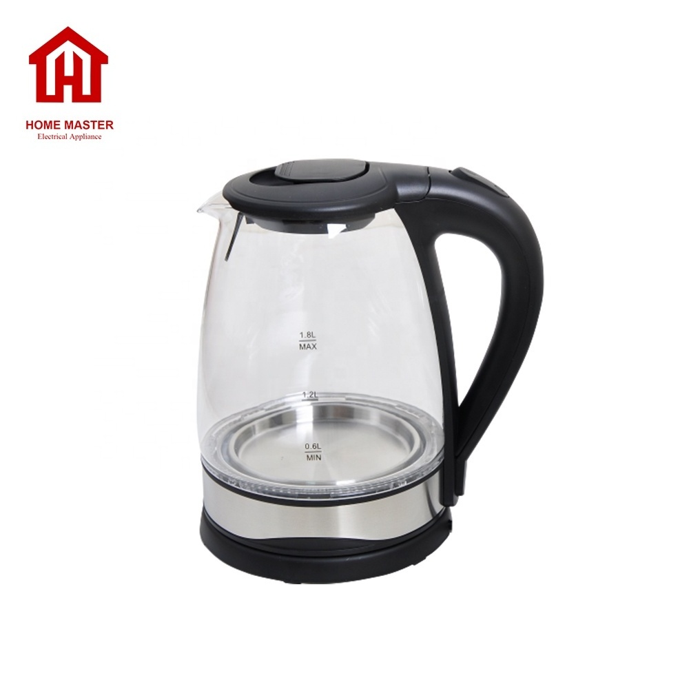 1.8L Glass Electric Water Kettle LED Blue illumination Light Tea Kettle