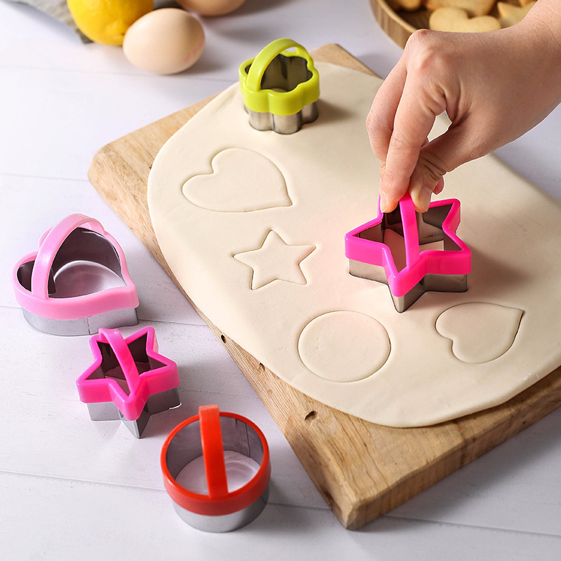 Lixsun Stainless Steel Cake Cookie Cutter Decorating Molds Tools Biscuit Chocolate Dessert Pastry Baking Tools