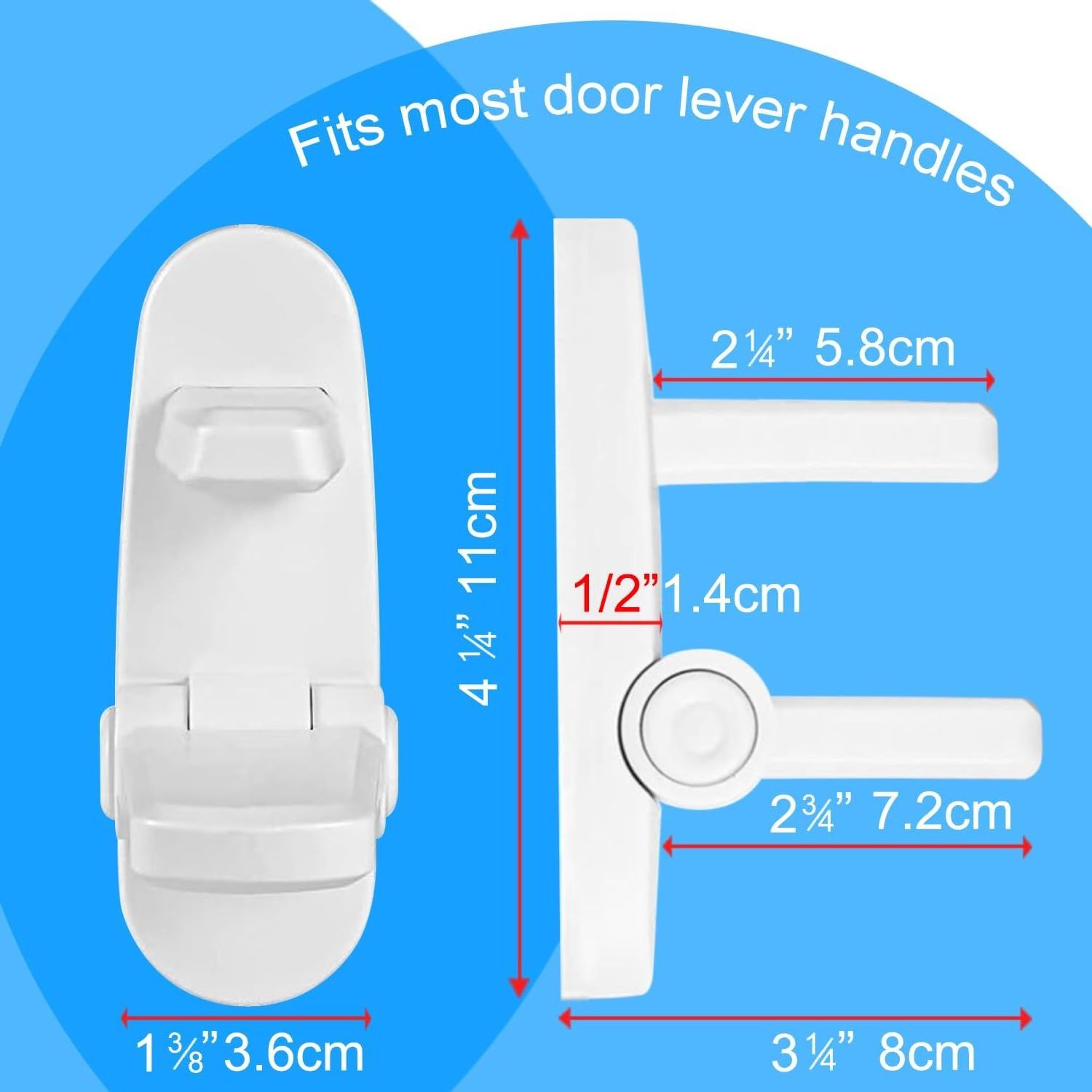 New Arrival Children Security Door Lock Handle Baby Plastic Lever Door Lock