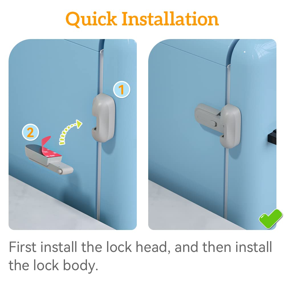 Baby Safety Refrigerator Lock Freezer Door Refrigerator Lock For Baby&Toddler