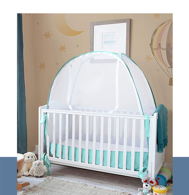 Infant mosquito net full cover folding yurt.