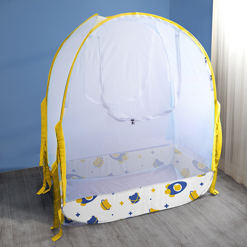 Infant mosquito net full cover folding yurt.