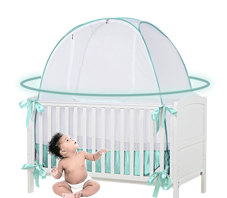 Infant mosquito net full cover folding yurt.