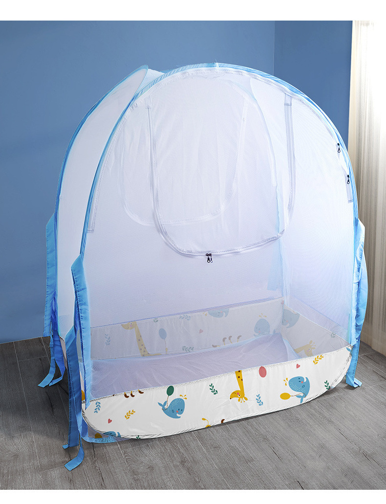 Infant mosquito net full cover folding yurt.