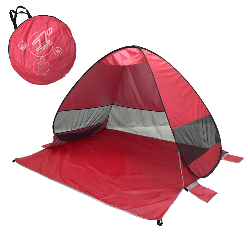 Manufacturer Promotion Easy Up Instant Automatic Pop Up Sunshade Beach Tent Umbrella Shade and Shelter