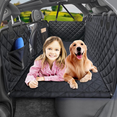 Durable Dog Car Bed Seat Cover Pet Hammock For Car Travel Bed Back Seat Extender For Dogs Pet Backseat Cover