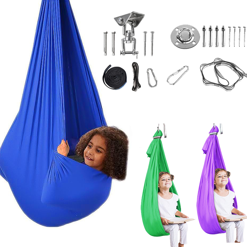 Sensory Swing For Kids With Special Needs Therapy Swing Cuddle Swing Indoor Outdoor Baby Hammock For Child & Adult