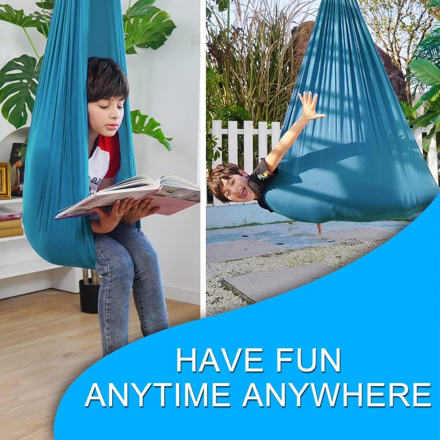 Sensory Swing Indoor Outdoor For Kids Therapy Swing For Kids Swing Hammock For Child & Adult With Autism(Double Layer)