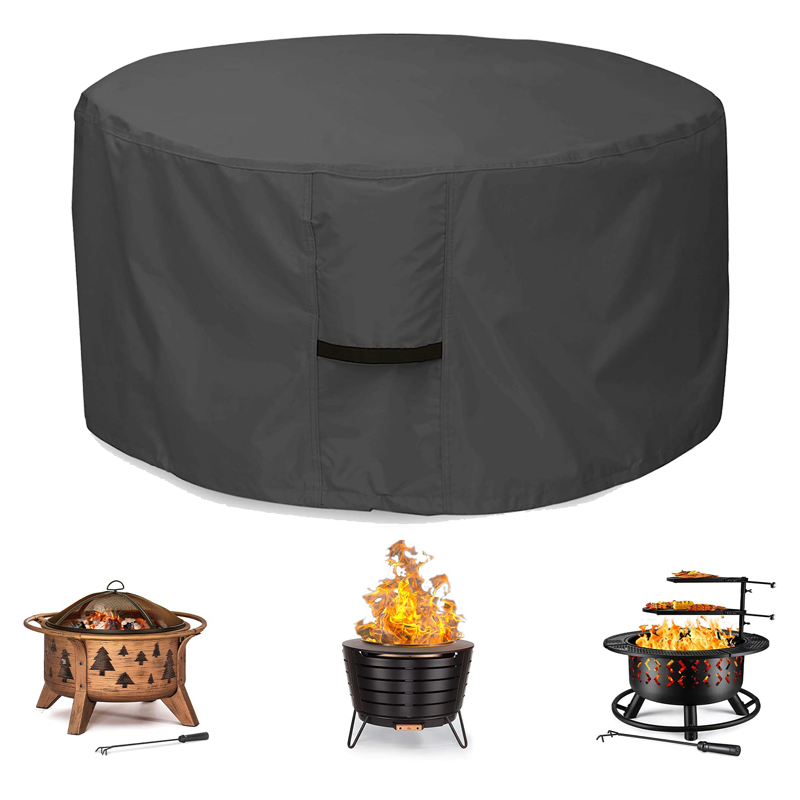 Gas Fire Pit Cover Square Premium Patio Outdoor Cover Heavy Duty Fabric With 100% Waterproof Coating