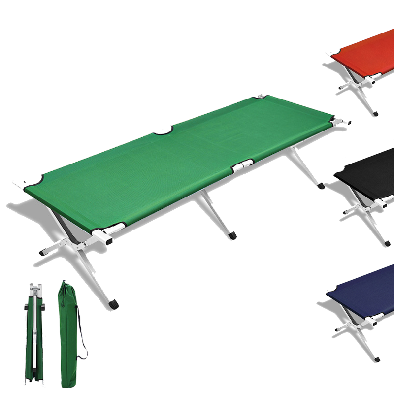 Ultralight Compact Travel Aluminum Camping Cot Adjustable Height Sleeping Cot Folding Camping Bed