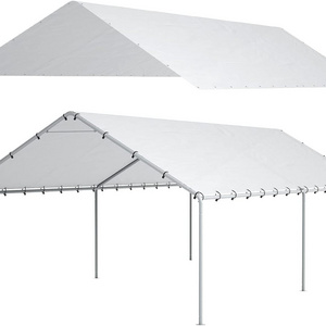 10 x 20 Ft Carport Replacement Canopy Cover Garage Top Tent Shelter Tarp With Free 48 Ball Bungee Cords