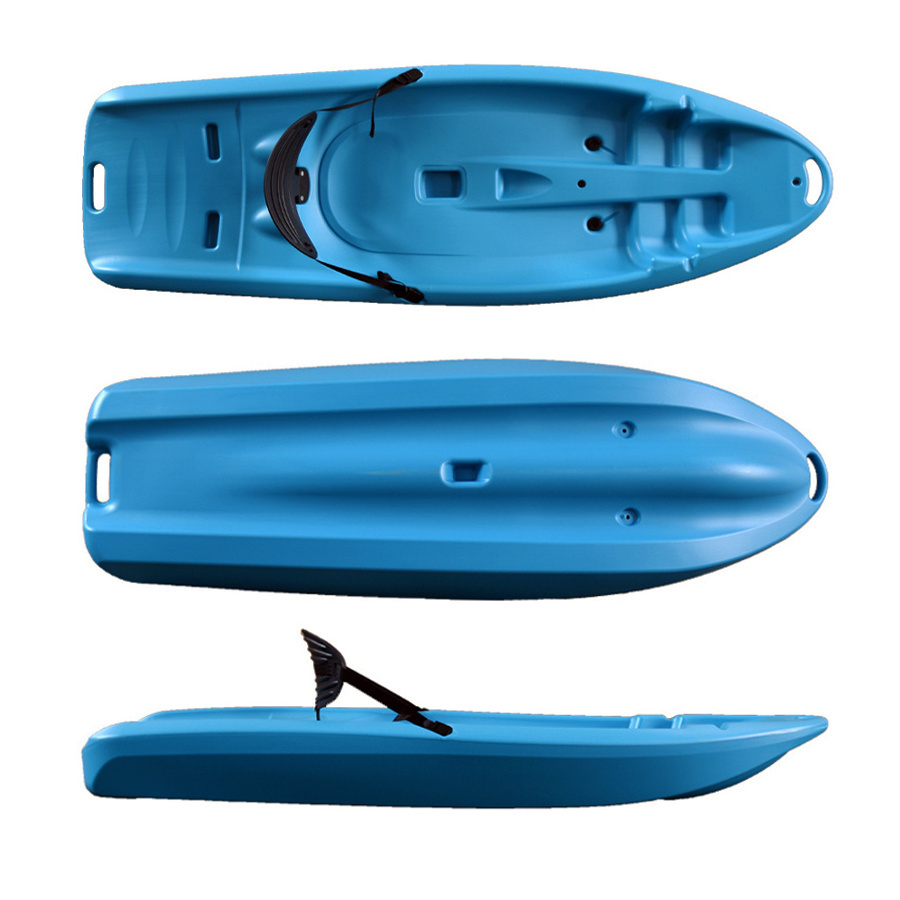 Ridgeside Blow Molded Custom Color HDPE Plastic Boat kayak For Kids Sit On Top  Kids kayak with paddle life jacket for sale