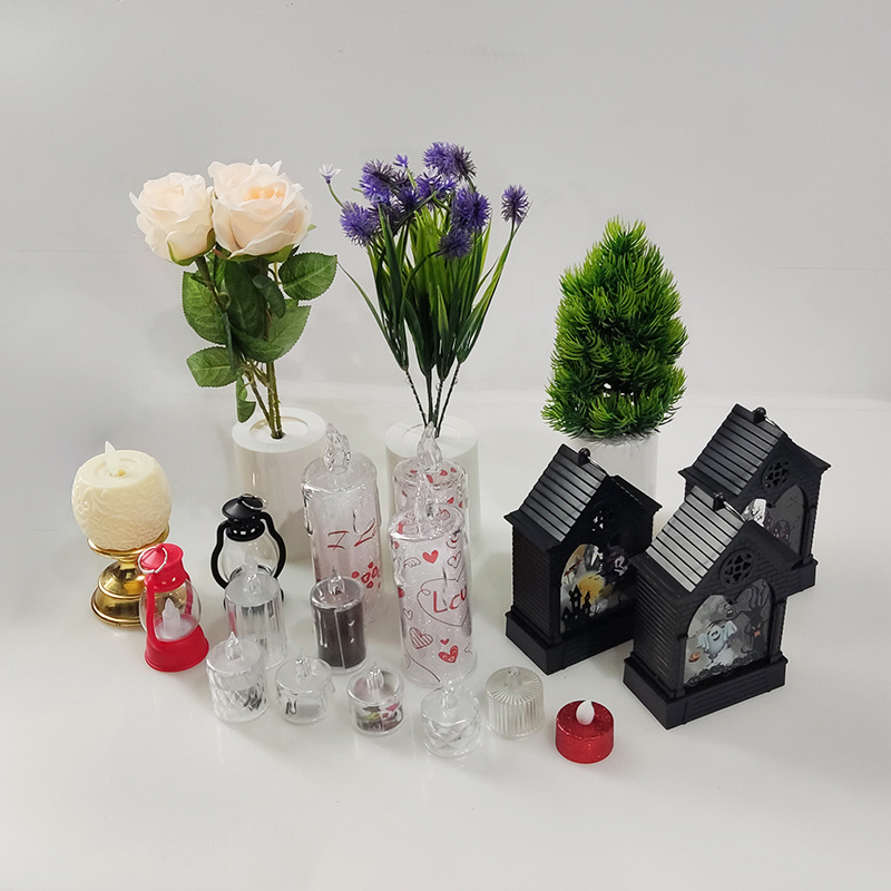 Multi-Style Electric Flameless Realistic Plastic Light Candles Flowers Battery Operated Wedding Festivals Tea Light