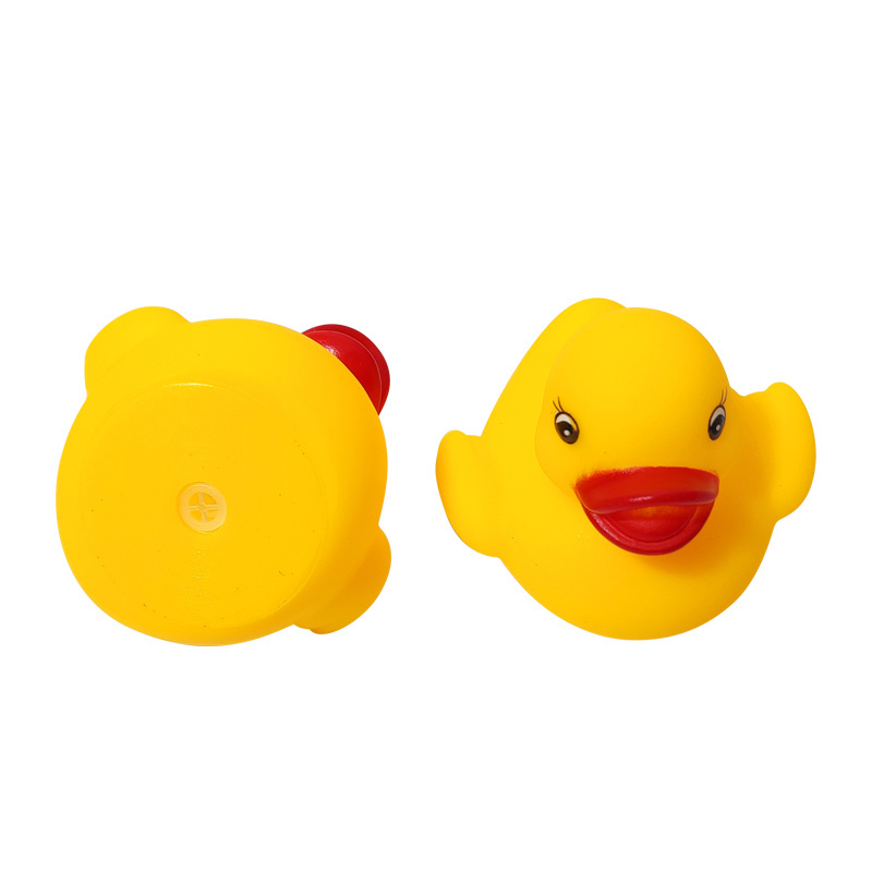 Wholesale 40pcs Soft Yellow Duck Bath Toy Set Squeaky Sound Bathroom Bathtubs Floating Toys for children