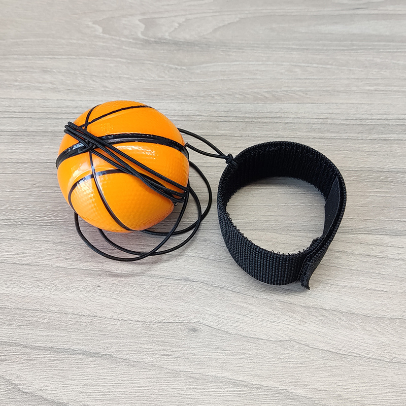 Sport Wrist strap Return Sponge Rubber Hand Game Exercises Bouncing Elastic Nylon String Kids Outdoor Toy Ball