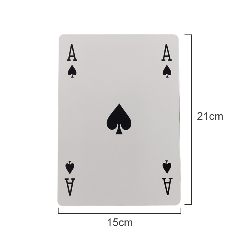 Creative Paper Large Size Poker Card 21*15cm Jumbo Playing Cards