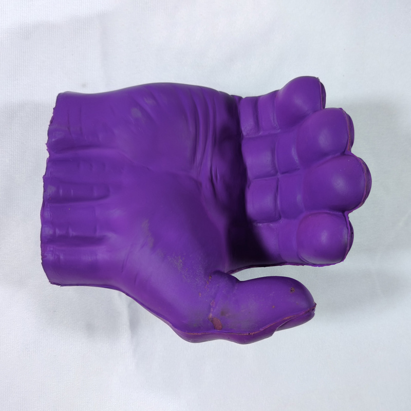 High Quality Logo Printed Custom Shape Wholesale Squishy Hand Shape PU Foam Toy Gloves Stress Relief PU Foam Toy