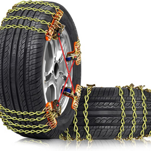 Tire Chains Snow Chains for Car SUV Pickup Trucks, for Tire Adjustable Portable Universal Emergency Thickening Anti-skid Chains