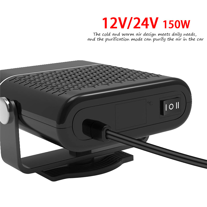 1000W 12V/24V Portable Car Heater Electric Heating Fan Dryer Windshield Defogging Demister Defroster For Car Accessories