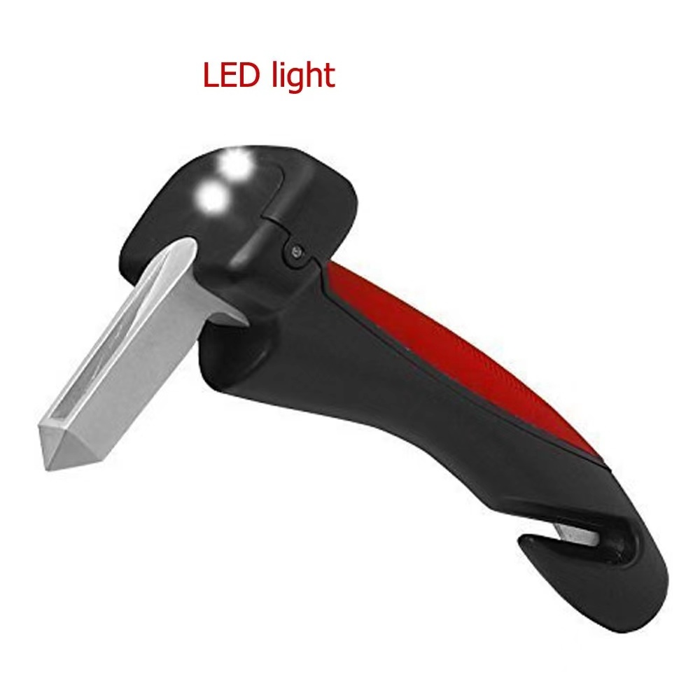 Car Handle Assist for Elderly Vehicle Support Handle with Seat Belt Cutter Window Breaker and Rechargeable Led Flashlight