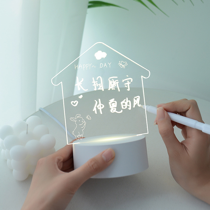 Hot Sale DLY Creative Gift Acrylic 3D Illusion Lamp Children Room Table Decoration LED Lamp Light USB Charging 3D Night Light