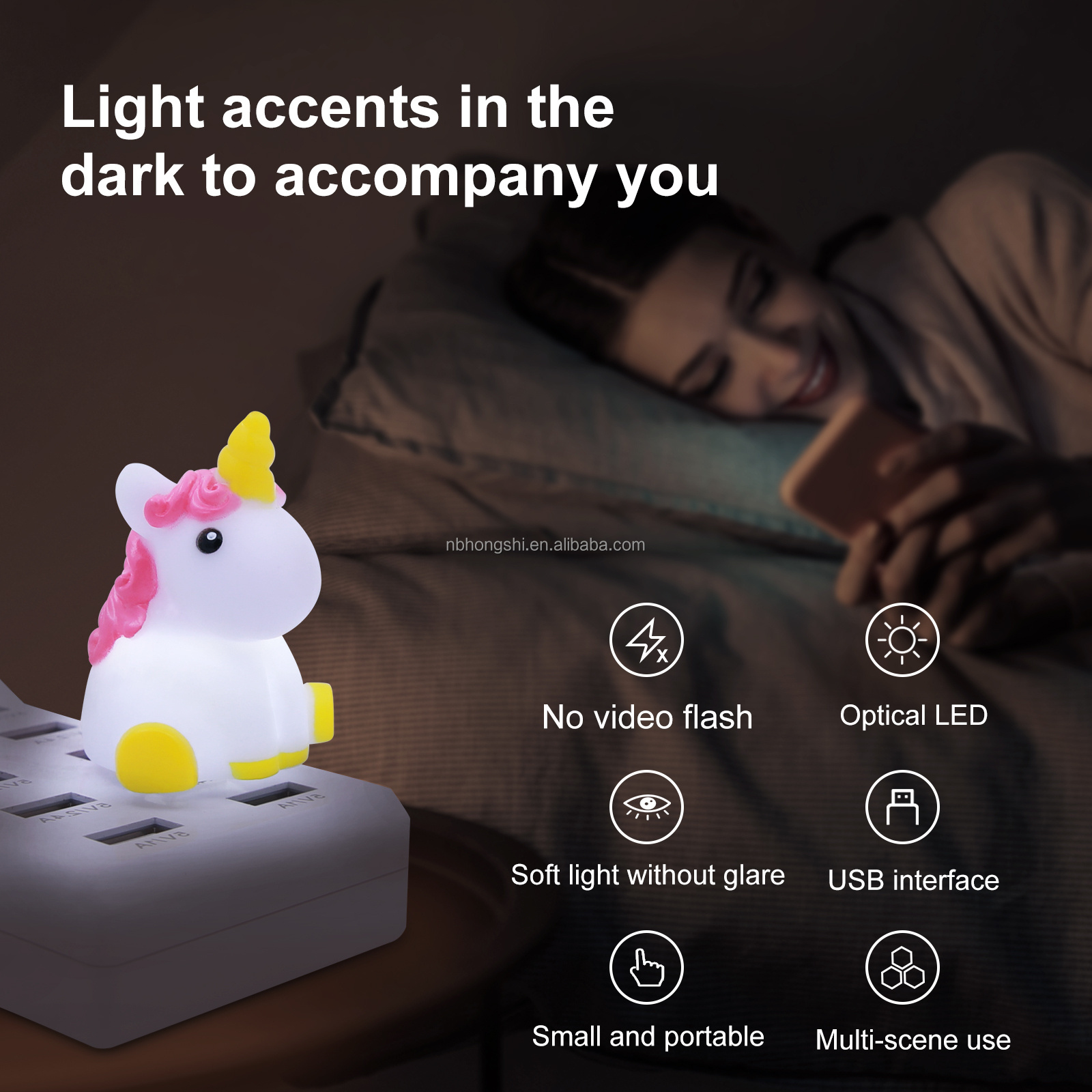 Usb Portable Decorative Lamp Unicorn Plug In Mini Atmosphere Light Multiple Shapes LED Light Plug In Night Light