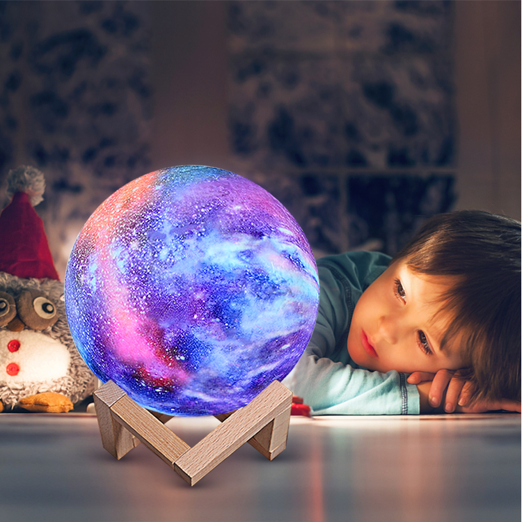 Innovative Magic Star Moon Lamp Home Decor Sky Space Night Lamp 8cm Interior Decoration Baby Kids Room Decor Galaxy Light