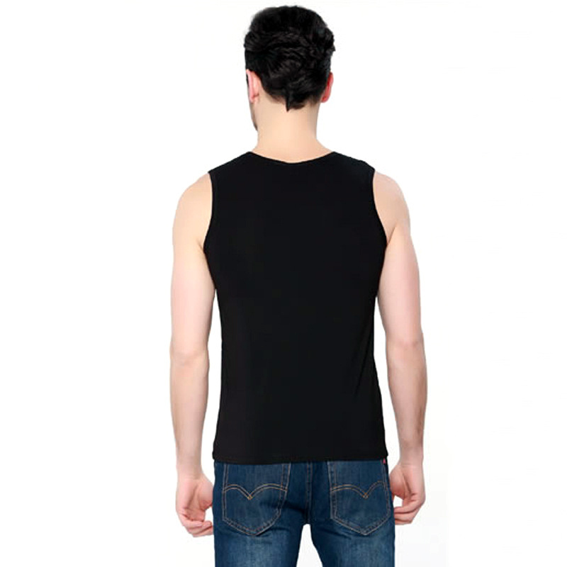 Summer MOQ 100 Pcs Custom Bamboo Gym O-neck Casual Men DOT Pattern Customs Logo Customized Colors tank top Vest