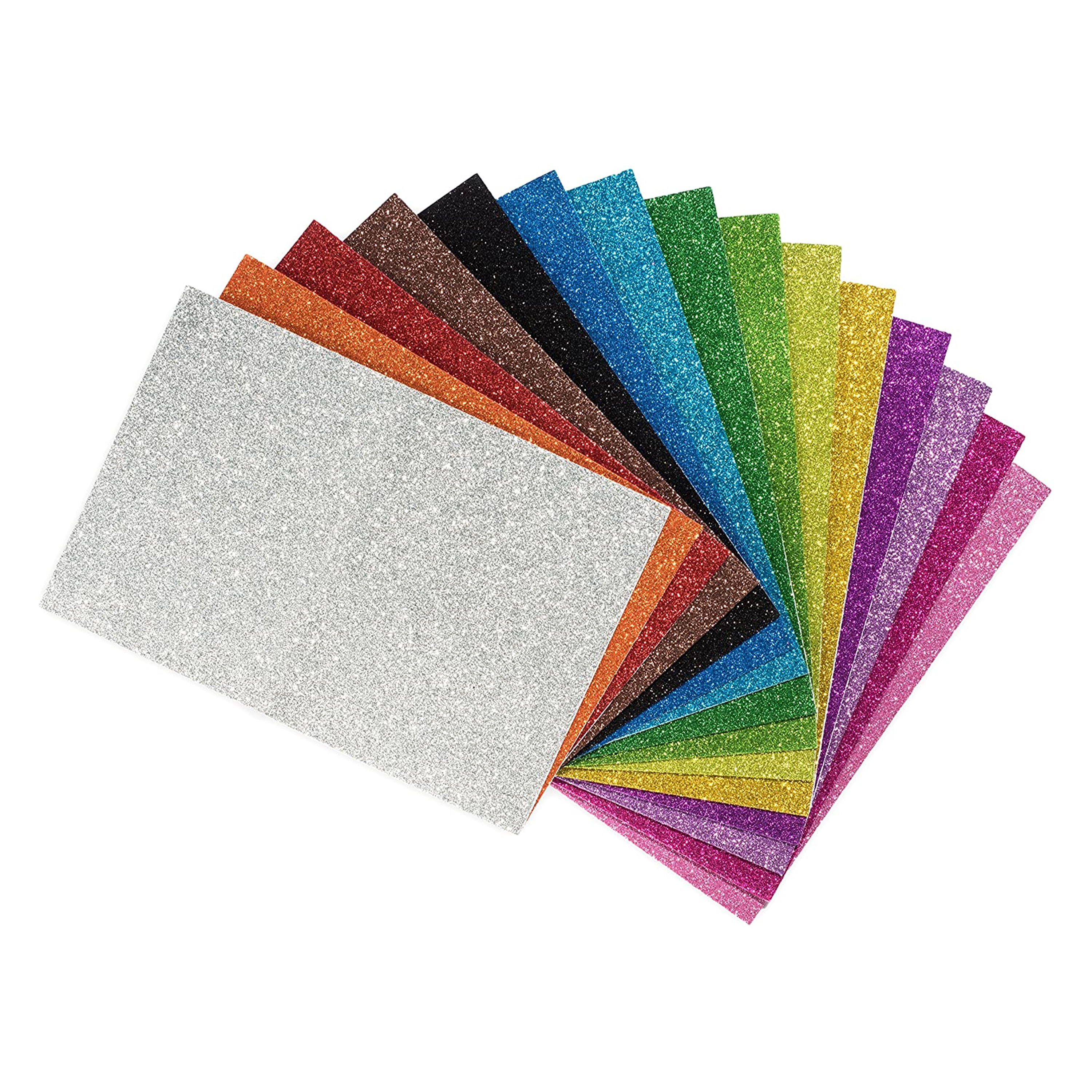 Wholesales Eco-friendly 2mm Thick Handicraft Foam Paper Glitter Foam Sheets with Variety Colors for Arts and Crafts