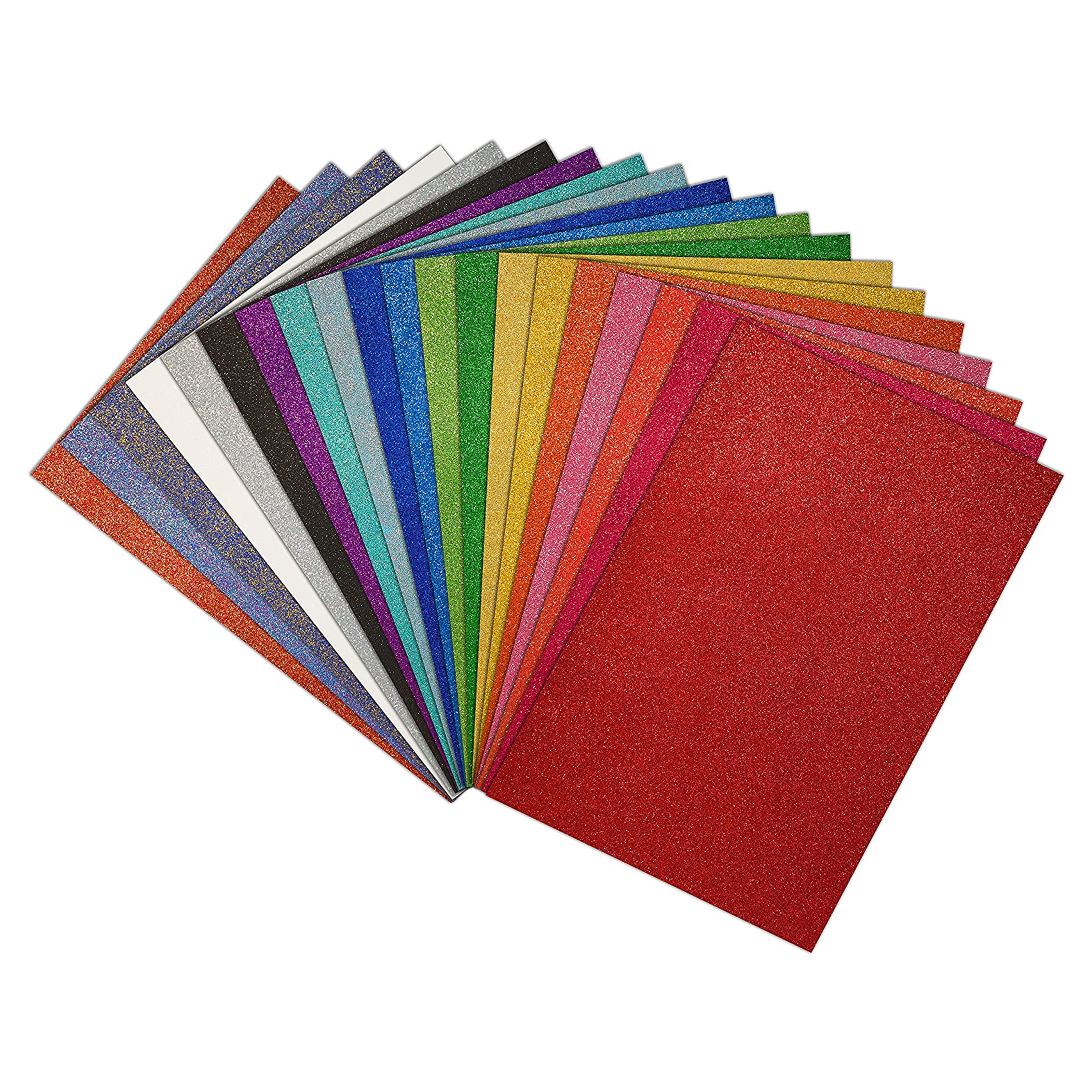 Wholesales Eco-friendly 2mm Thick Handicraft Foam Paper Glitter Foam Sheets with Variety Colors for Arts and Crafts