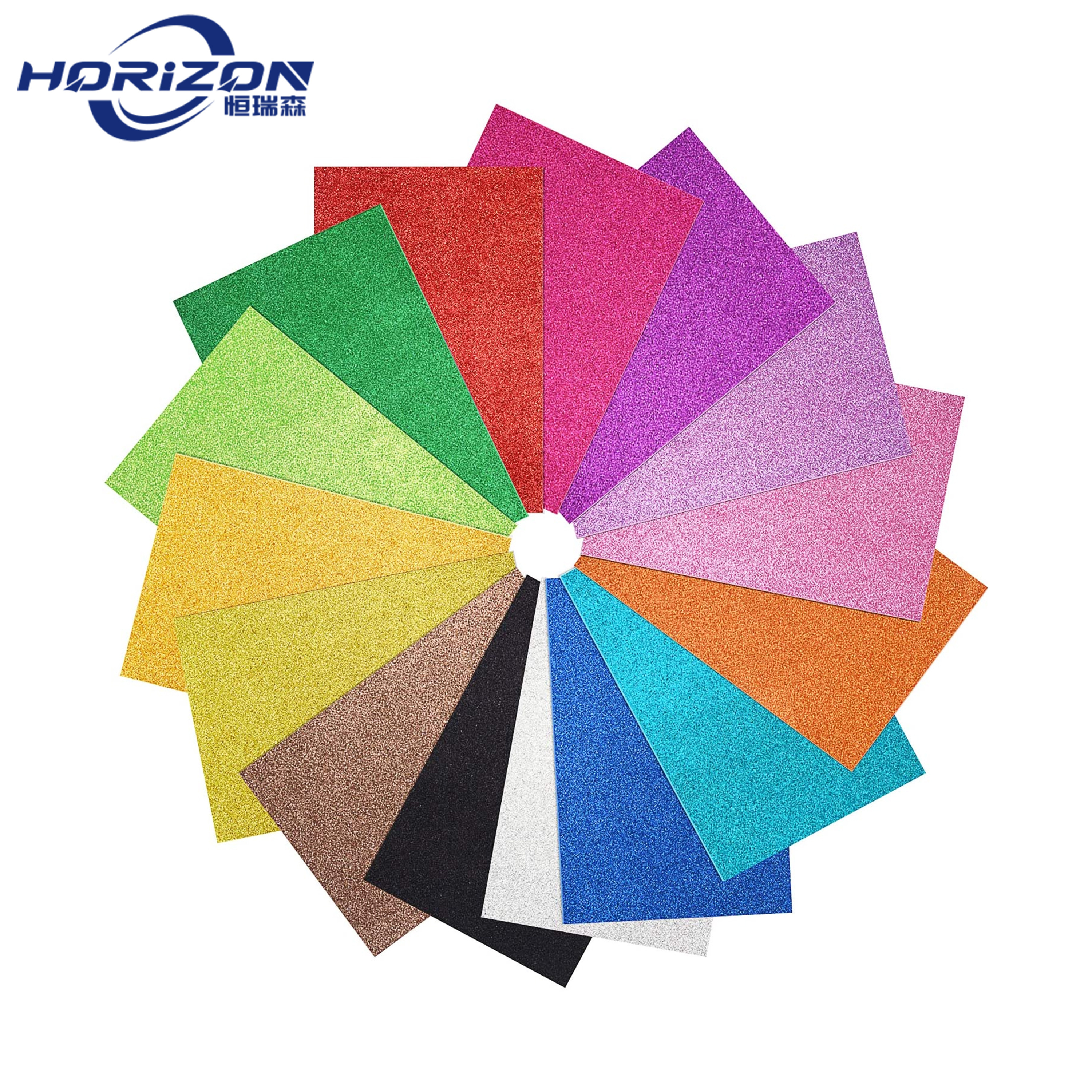 Wholesales Eco-friendly 2mm Thick Handicraft Foam Paper Glitter Foam Sheets with Variety Colors for Arts and Crafts