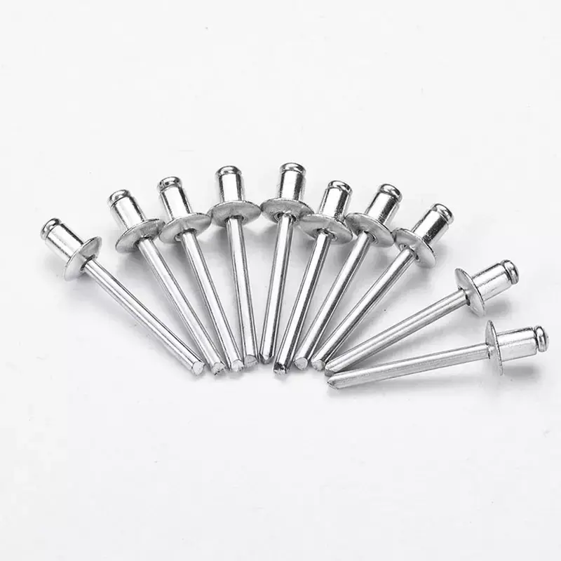 3.0/3.2/4.0/4.8/5.0/6.2 6mm-30mm length color pop semi tubular dome head blind small aluminum rivets metal rivet for furniture